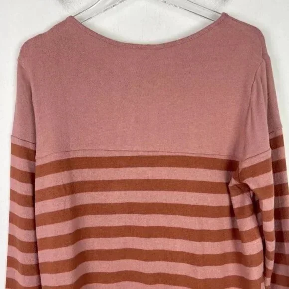NWT Stitch Fix Market & Spruce Striped Button Detail Plush Sweater Size XS NEW - Picture 7 of 8